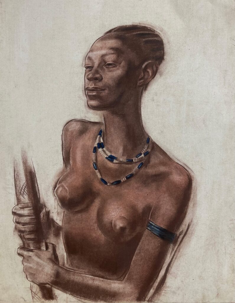 busto di donna indigena africana